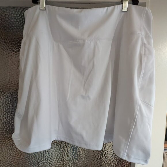 NEW Lands' End Women's Active High Impact High Rise Flat Front Skort - sz 1X - Picture 2 of 6